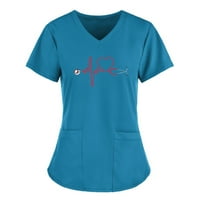 majice kratkih rukava za žene, radne uniforme za medicinske sestre, majice, Ženske majice, majice za žene, ružičaste