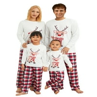 Obitelj eyicmarn podudaranje božićnih pidžama set xmas jelena praznična pidžama tata tata mama djeca pjs