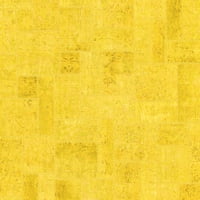 Ahgly Company Unutarnji pravokutni pravokutnik čvrste žute moderne prostirke, 5 '7'