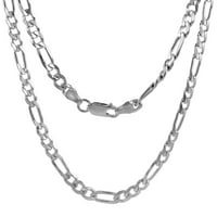 Ogrlica za poveznice Sterling Silver Figaro