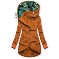 Odjeća zimski dugi kaput dukserica s kapuljačom kardigan s patentnim zatvaračem ženska proljetna jakna Plus veličina