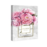 Wynwood Studio Fashion and Glam Wall Art Canvas Otisci pjenušavi cvjetni parfem parfemi - ružičasti, zlato
