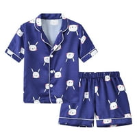 Kompleti pidžame za malu djecu za djevojčice, Kompleti odjeće za dječake i djevojčice s cvjetnim printom iz crtića,