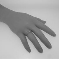 Ženski jubilarni prsten od 18k žutog zlata britanske proizvodnje s prirodnim ružičastim turmalinom - opcije veličine-veličina