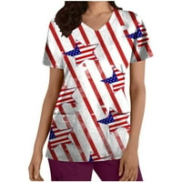 ženske Radne uniforme u obliku košulje u obliku košulje u obliku košulje u obliku košulje u obliku košulje s američkom