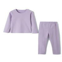 Set termo donjeg rublja za malu djecu, Setovi Pidžame s dugim rukavima s podstavom od flisa, gornja i donja odjeća