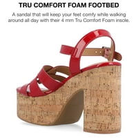 Kolekcija Journee Womens Jania Tru Comfort Pjena sa sandalama platforme platforme