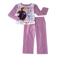 Flanelske pidžame za djevojčice od 2 komada