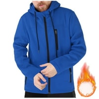Duksevi za muškarce jesenska zimska jakna s patentnim zatvaračem Sportska jednobojna odjeća plus baršunasta jakna