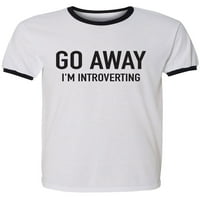 Odlazim introvertirajući majicu za odrasle kratke rukave
