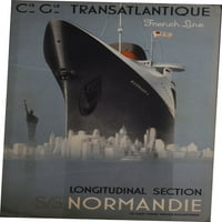 France Cruise Line Poster 27Inx40in za bilo koju sobu s više boja za odrasle vrijeme za odrasle