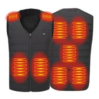 Džemperi za muškarce i žene na otvorenom V-izrezu USB punjenje fleksibilnih električnih devet okruga grijana infracrvena