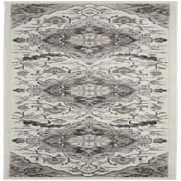 Tradicionalni perzijski tepih od bjelokosti u sivoj boji