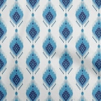 Jednobojna poliesterska tkanina srednje plave boje, Azijska tkanina za šivanje tiskane tkanine širine dvorišta-5799