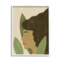Studell Desirts žensko u visokoj travi Sažetak portreta kose, 20, dizajn breze i tinte