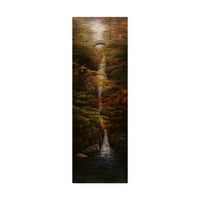 Prepoznatljiva likovna umjetnost jesenski vodopad na platnu Billa Mackinsona