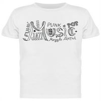 Muška majica s glazbenim doodleom - slika od Men 's Men' s Tee, veličina Men ' s-Men