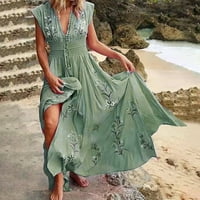 Ženska Moda, nova ljetna haljina u obliku struka u obliku struka, seksi Francuska haljina za plažu s printom kratkih