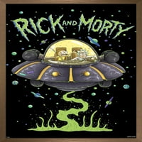 Zidni poster Rick & Mortie ship s gumbima, 14.725 22.375
