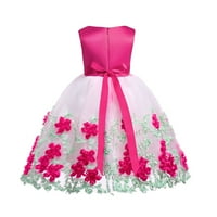 Princeza haljina za djevojčice zabava za vjenčanica Prodaja mališana za djevojke Net Net Temperament pređe Cvjetovi