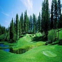 Golf teren, Golf teren Edgewood Tahoe, Stateline, okrug Douglas, Nevada, USA PLAST PRINT