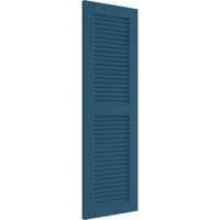 Ekena Millwork 15 W 30 H True Fit Pvc Two Equal Louver rolete, SOJOURN BLUE