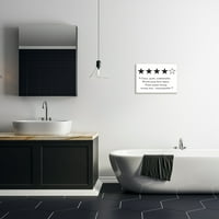 Stupell Industries s četiri zvjezdice Pregled kupaonice Smiješan toaletni papir humor, 19, dizajniran po naslovima