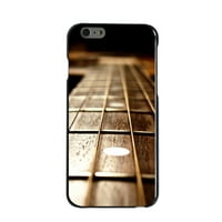 Spremnik za iPhone plus 6s plus - prilagođeni ultra tanki tanki crni plastični poklopac - gudači gitara vrat