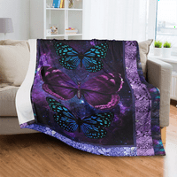 Mekana deka u obliku leptira za odrasle od mikrovlakana Plišana flanelska vunena deka od Šerpe za krevet i kauč