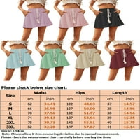';/ Ženske ljetne bermudske kratke hlače s resicama s elastičnim strukom, Ležerne minice, obične radne hlače