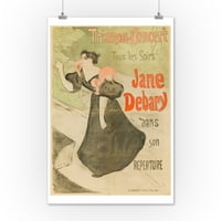 Jane DeBary Vintage Poster France C