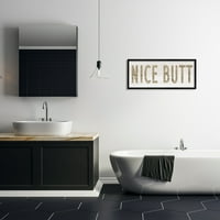 RTIC Nice Butt fraza Country Uzorak zrna tipografija uokvirena crteža umjetnički otisci