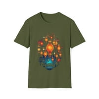 Rasvjetne svjetla Grafički t-shirt Unise Majica Boho Festival