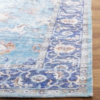 Safavieh ručno izrađen šafran ima moderan plemenski tepih od Akva pamuka 3 ' 5 ' 3 ' 5 ' za unutarnje prostore