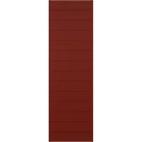 Ekena Millwork 12 W 43 H True Fit Pvc Horizontalni sloj Moderni stil Fiksni nosač, paprika crvena