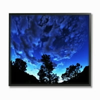 Stupell Industries Plavi Sky Silhouette Pejzaž fotografija uokvirena zidna umjetnost Josepha Elliotta