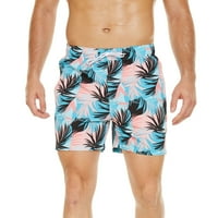 Muške kratke hlače za plažu ljetne Ležerne s elastičnom elastikom u struku i trokutastom podstavom, brzo se suše,