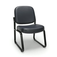 Vinilna stolica za goste i recepcija bez ruku u tamnoplavoj boji