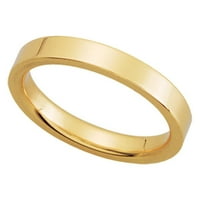 Ravni zaručnički prsten od 14k žutog zlata, veličine 5