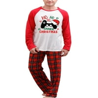 Odgovarajuće božićne pidžame za cijelu obitelj, klizači za bebe, Odjeća za pse, vrhovi dugih rukava s printom