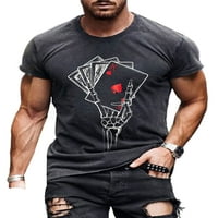 Muška bluza kratkih rukava s kratkim rukavima osnovna majica za fitness majica za svakodnevno nošenje ljetna široka