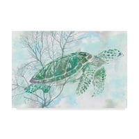 Zaštitni znak likovna umjetnost 'akvarel morske kornjače I' platno umjetnost studija w