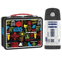 Termos K Metalna kutija za ručak, Ratovi zvijezda i F4015SW 12-unce Funtainer Star Wars Classic Bottle, R2-D2