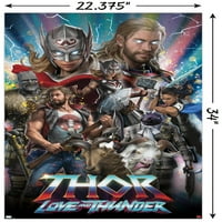 Thor: ljubav i grom-nevjerojatan zidni poster, 22.375 34
