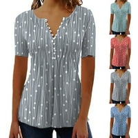 Ljetna Ženska majica s točkicama, tunika s izrezom u obliku slova A, ljuljačke, Ženska bluza Plus size