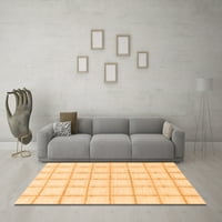 Moderni tepisi u jednobojnoj narančastoj boji, kvadrat 7 stopa