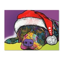 Zaštitni znak likovna umjetnost 'pametni labrador Božić' platno umjetnost Deana Russo