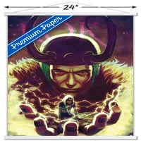 Comics-Loki-putovanje u misterij drveni magnetski uokvireni zidni plakat, 22.375 34