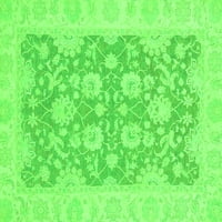 Tradicionalne prostirke za sobe u pravokutnom orijentalnom stilu u zelenoj boji, 5' 8'