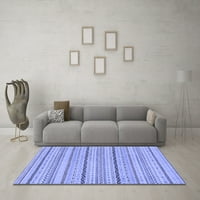 Moderni pravokutni tepisi za sobe u jednobojnoj plavoj boji, 2' 3'
